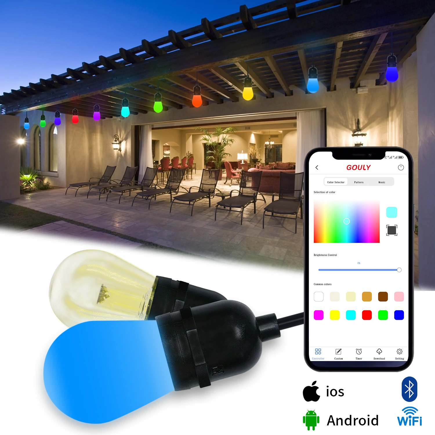 led bulb string light